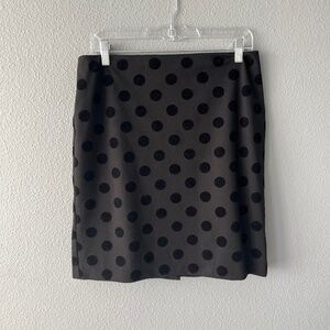 Black & Velvet Pencil Skirt